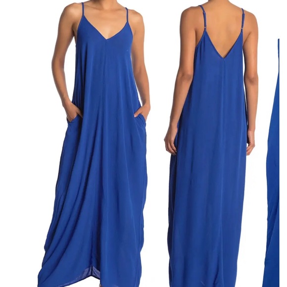 knee length dresses for ladies Olivia Bohemian Smocked Maxi Dress from Lovestitch Small main image 0